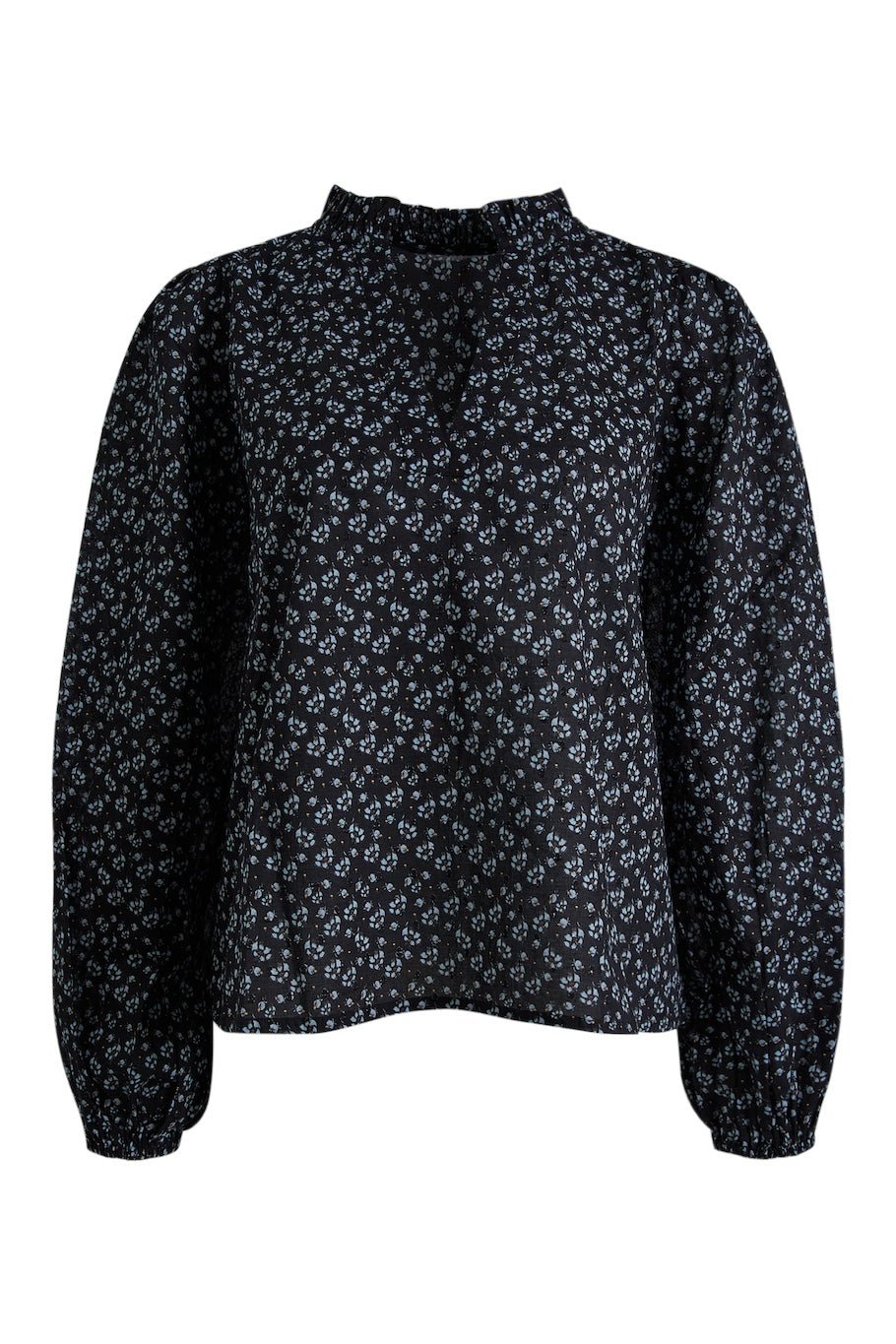 Karro Blouse Black Lupin Print | Skjorter og bluser | Smuk - Dameklær på nett