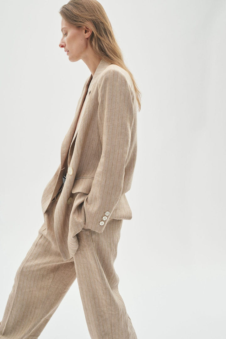 Kimoraiw Blazer Sand Heeringbone | Blazer | Smuk - Dameklær på nett