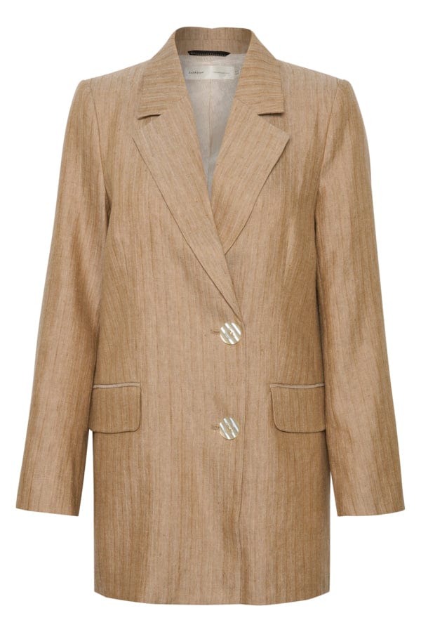 Kimoraiw Blazer Sand Heeringbone | Blazer | Smuk - Dameklær på nett