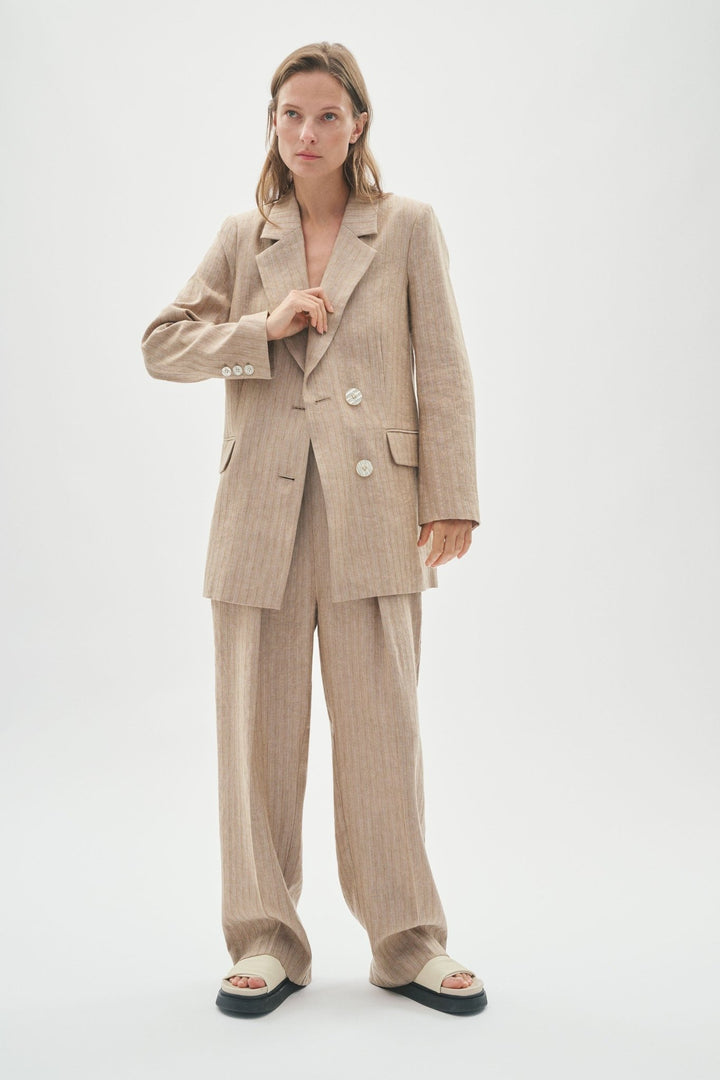 Kimoraiw Blazer Sand Heeringbone | Blazer | Smuk - Dameklær på nett