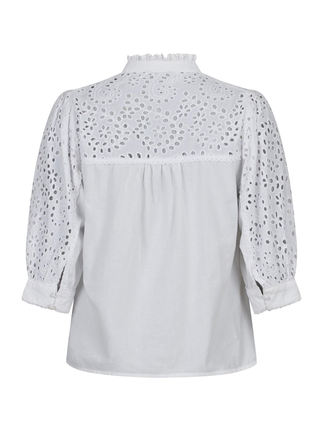 Kita Embroidery Blouse White | Skjorter og bluser | Smuk - Dameklær på nett