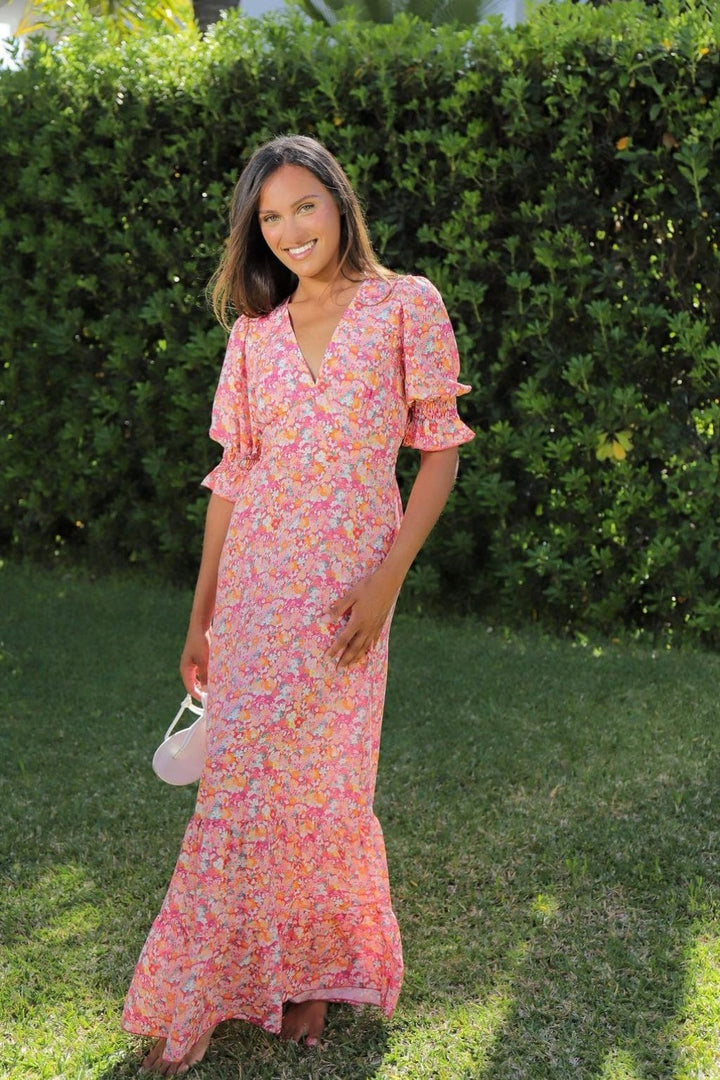 Koko Dress Red Flower | Kjoler | Smuk - Dameklær på nett