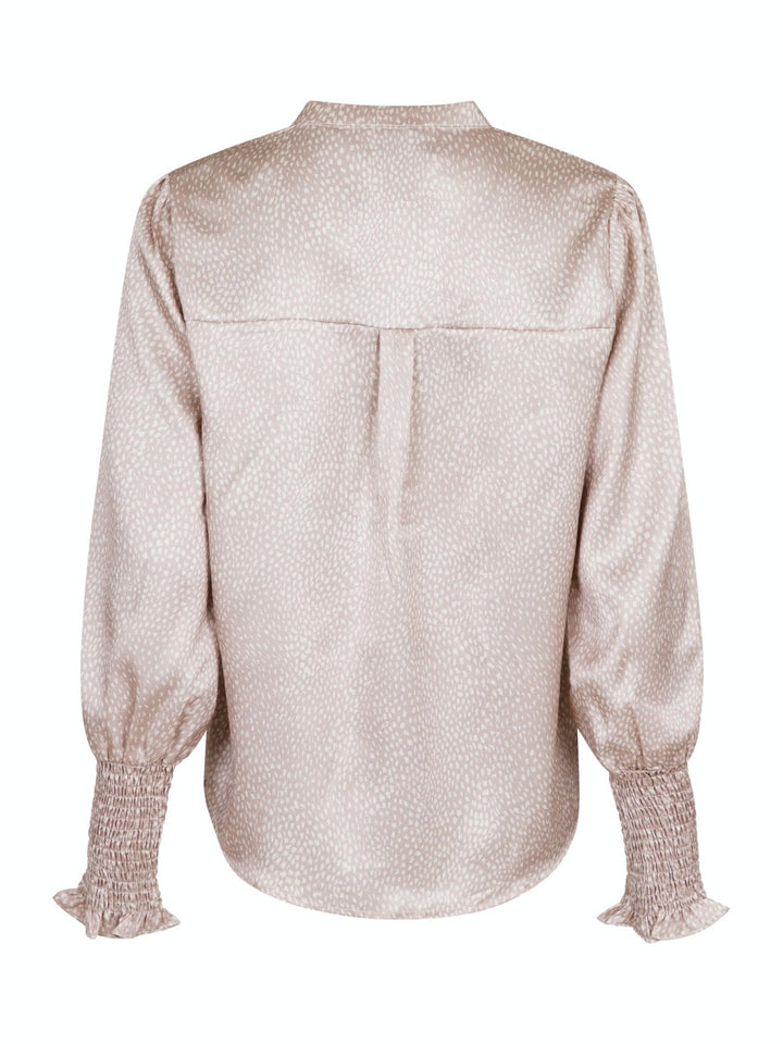 Landa Floating Dot Blouse Sand | Skjorter og bluser | Smuk - Dameklær på nett