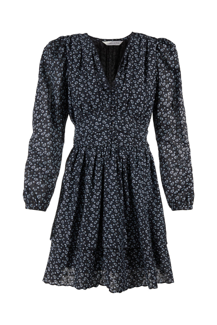 Lea Dress Black Lupin Print | Kjoler | Smuk - Dameklær på nett