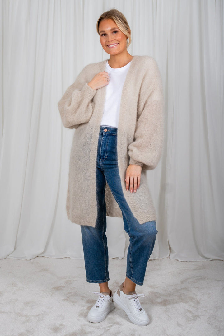 Lee Midi Cardigan Beige | Genser | Smuk - Dameklær på nett