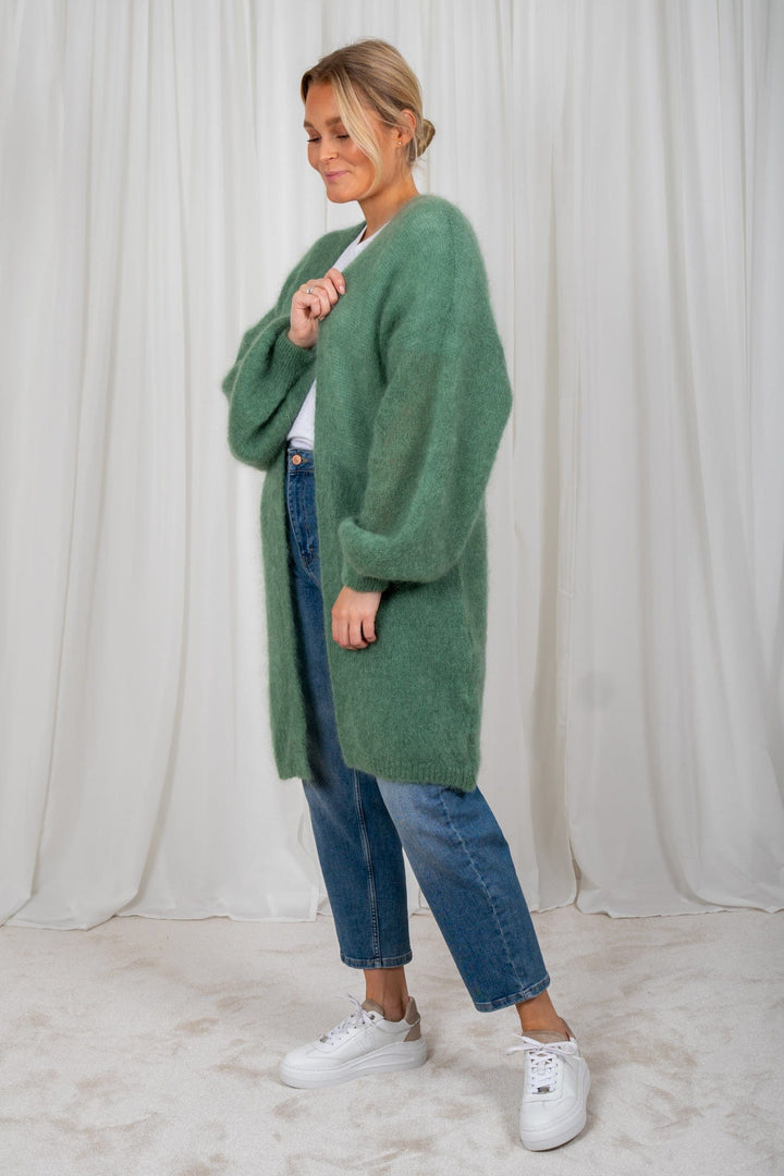 Lee Midi Cardigan Dusty Green | Genser | Smuk - Dameklær på nett