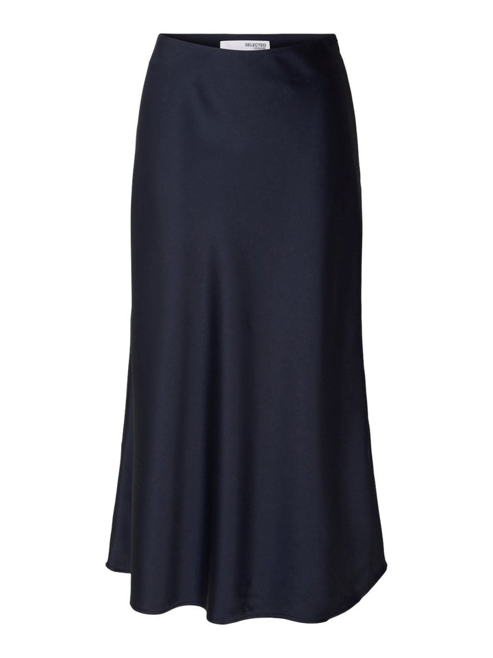 Lena Hw Midi Skirt Dark Sapphire | Skjørt | Smuk - Dameklær på nett