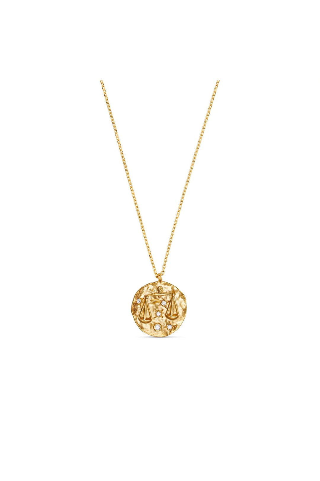 Libra Zodiac Necklace Pale Gold | Accessories | Smuk - Dameklær på nett