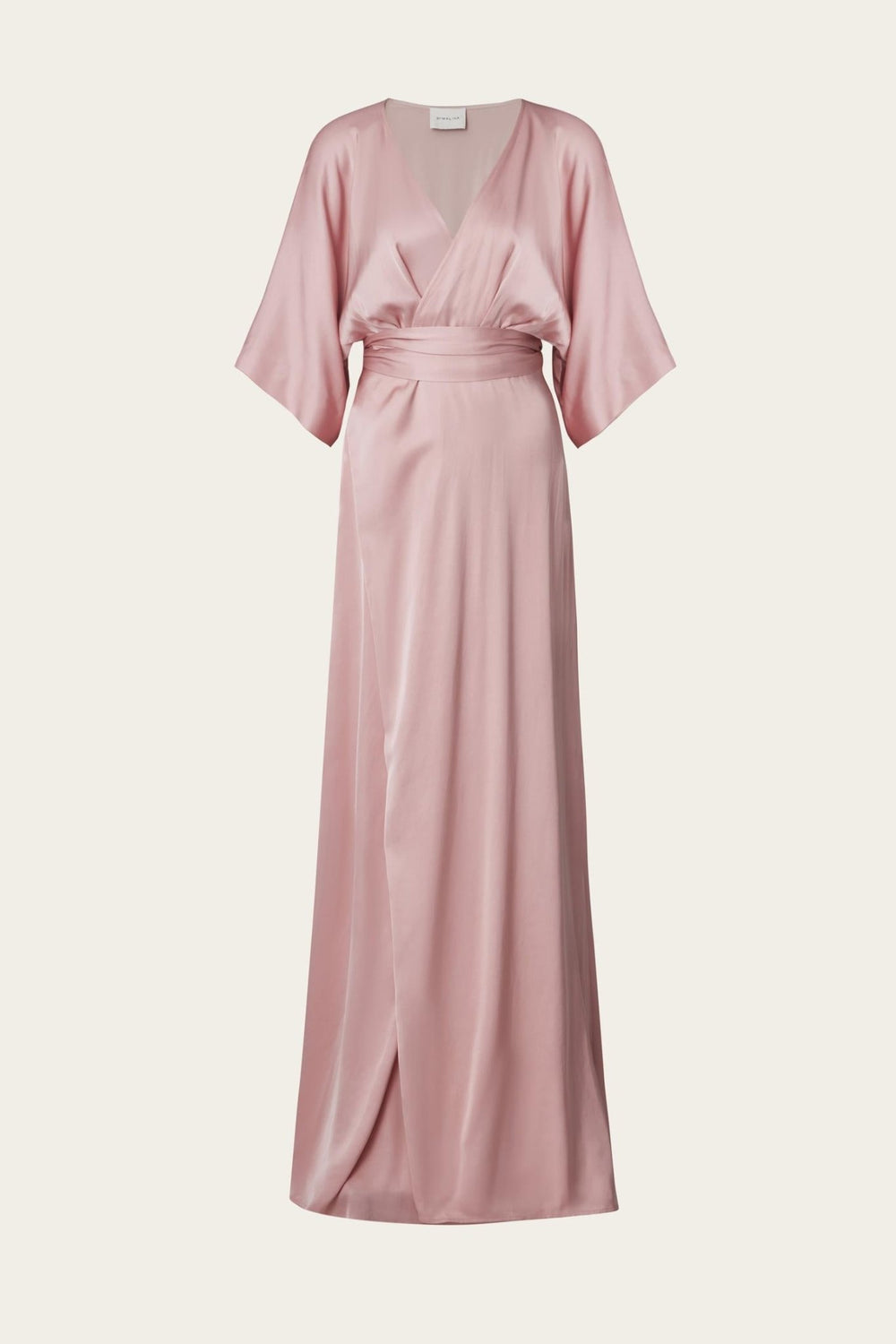 Lilly Wrap Satin Maxi Dress Blush | Kjoler | Smuk - Dameklær på nett