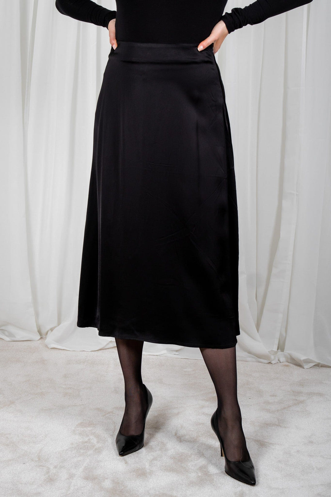 Lilyannpw Skirt Black | Skjørt | Smuk - Dameklær på nett