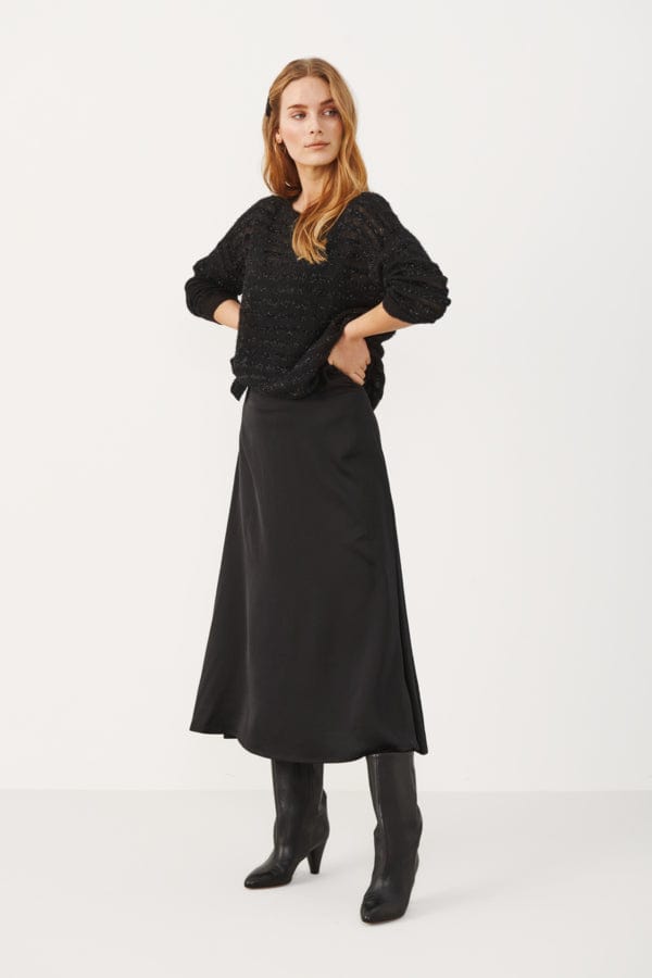 Lilyannpw Skirt Black | Skjørt | Smuk - Dameklær på nett