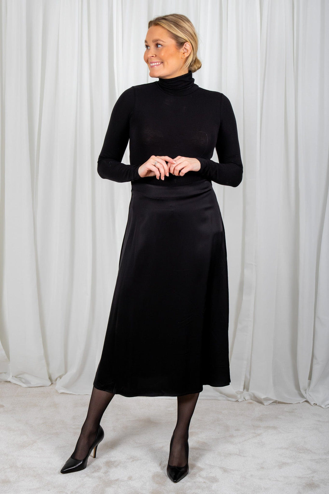 Lilyannpw Skirt Black | Skjørt | Smuk - Dameklær på nett