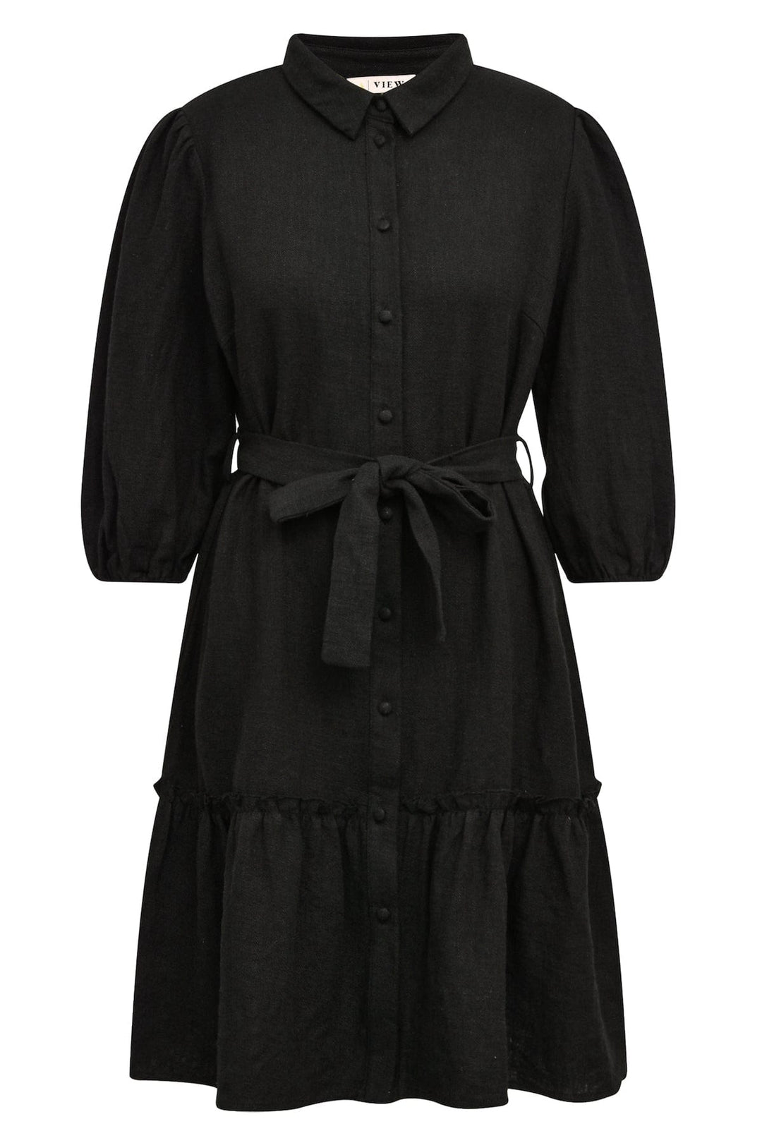 Linen Dress Black | Kjoler | Smuk - Dameklær på nett