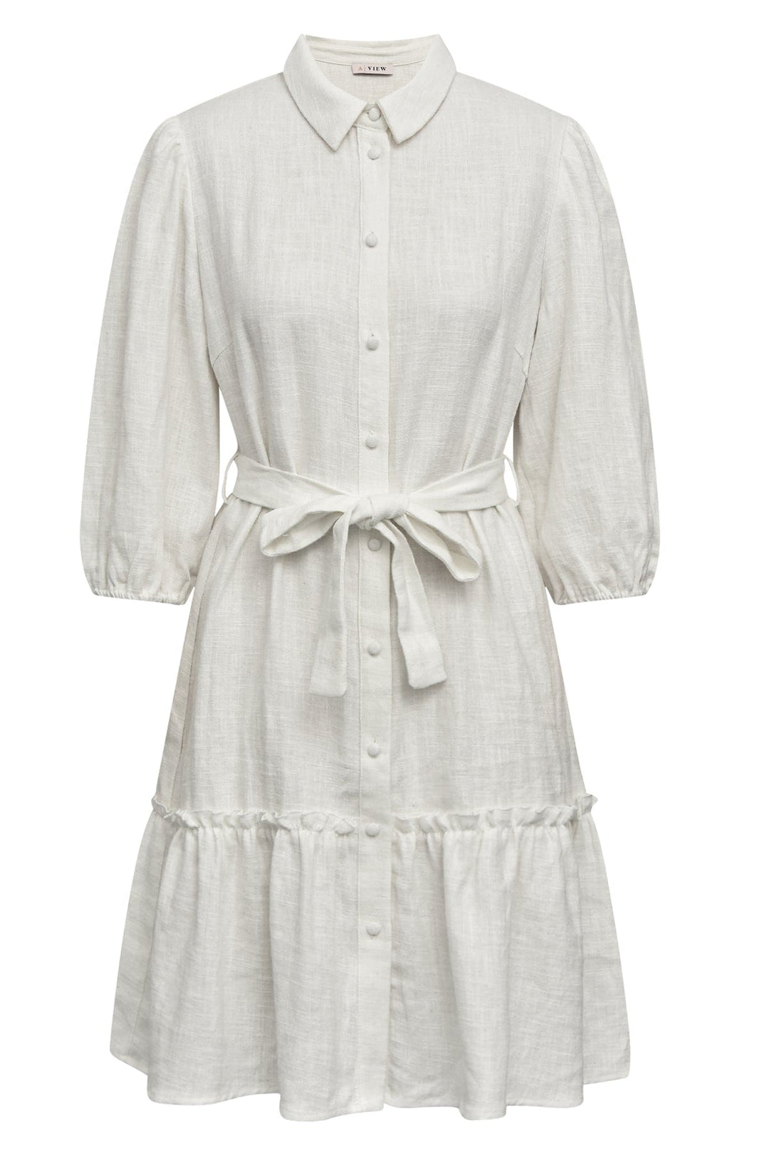 Linen Dress White | Kjoler | Smuk - Dameklær på nett