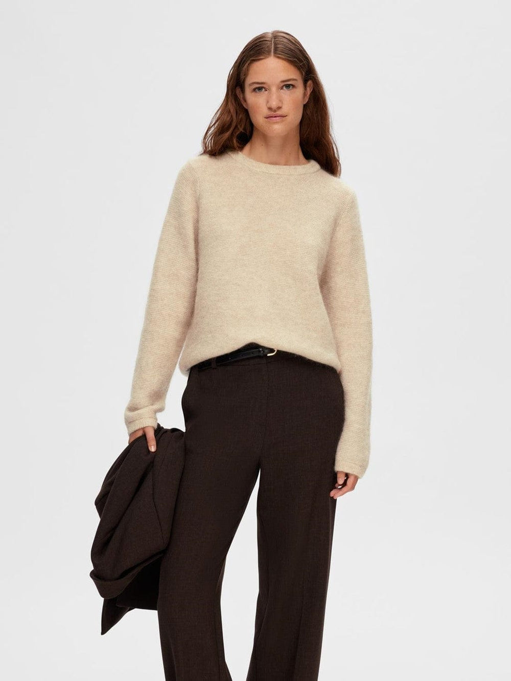 Live Ls Knit O-Neck Birch | Genser | Smuk - Dameklær på nett