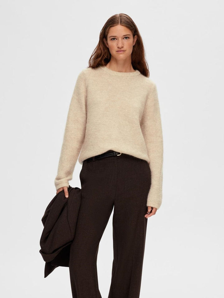 Live Ls Knit O-Neck Birch | Genser | Smuk - Dameklær på nett
