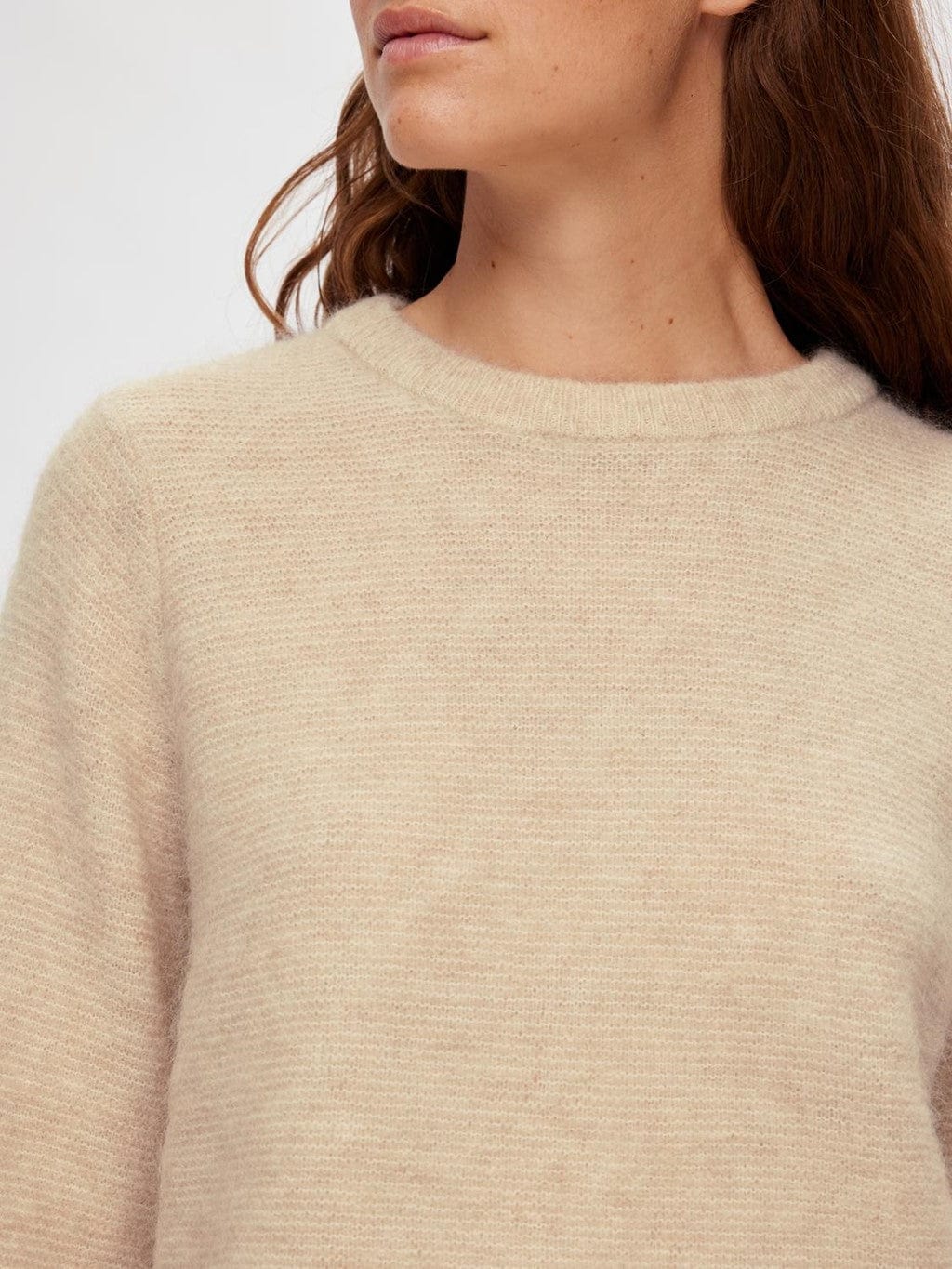 Live Ls Knit O-Neck Birch | Genser | Smuk - Dameklær på nett