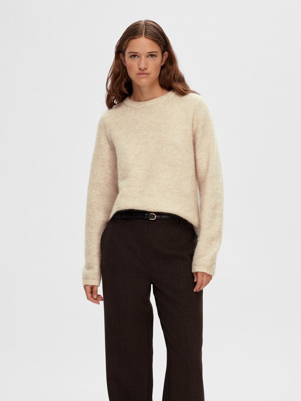 Live Ls Knit O-Neck Birch | Genser | Smuk - Dameklær på nett