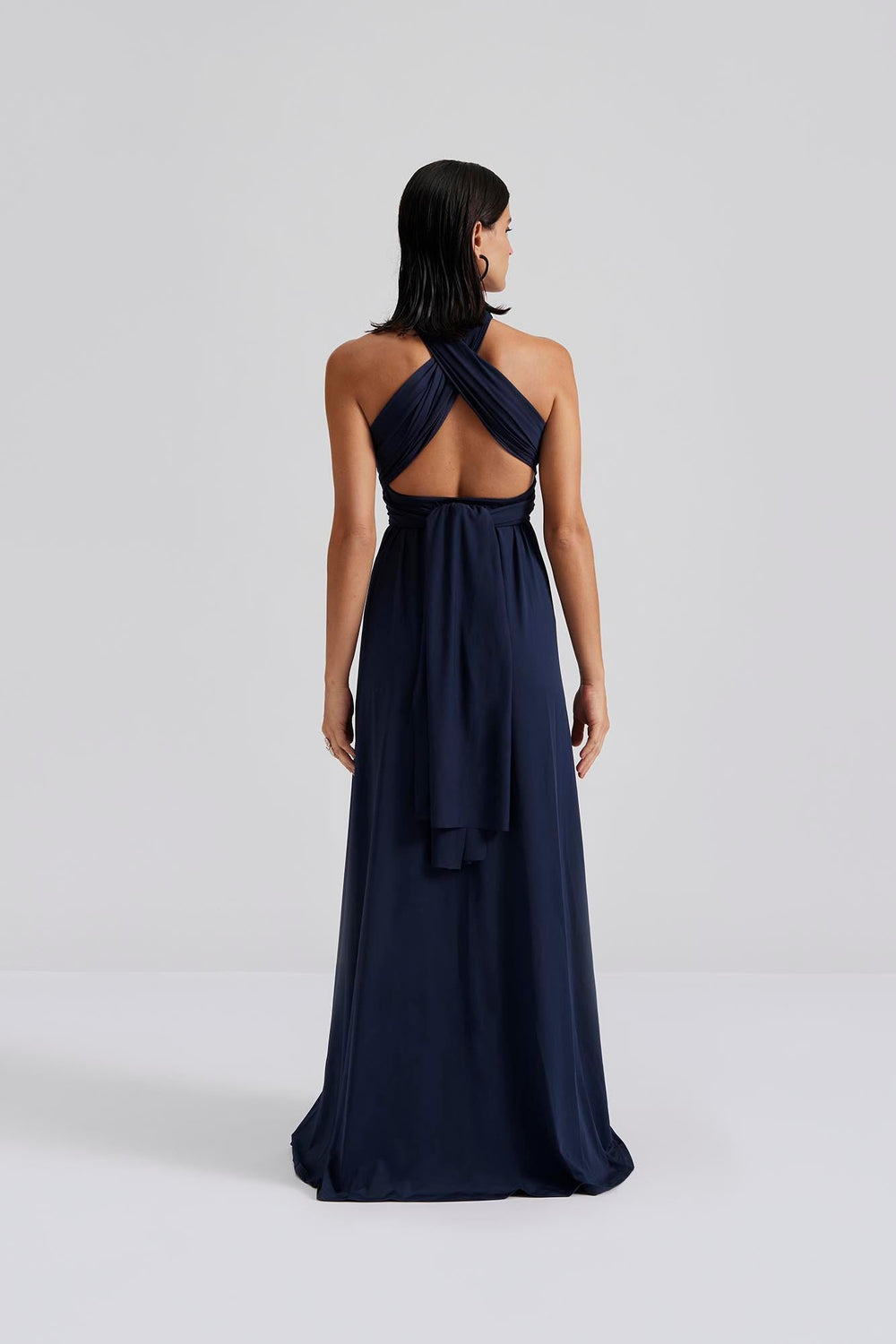 Lola Wrap Dress Dark Blue | Kjoler | Smuk - Dameklær på nett