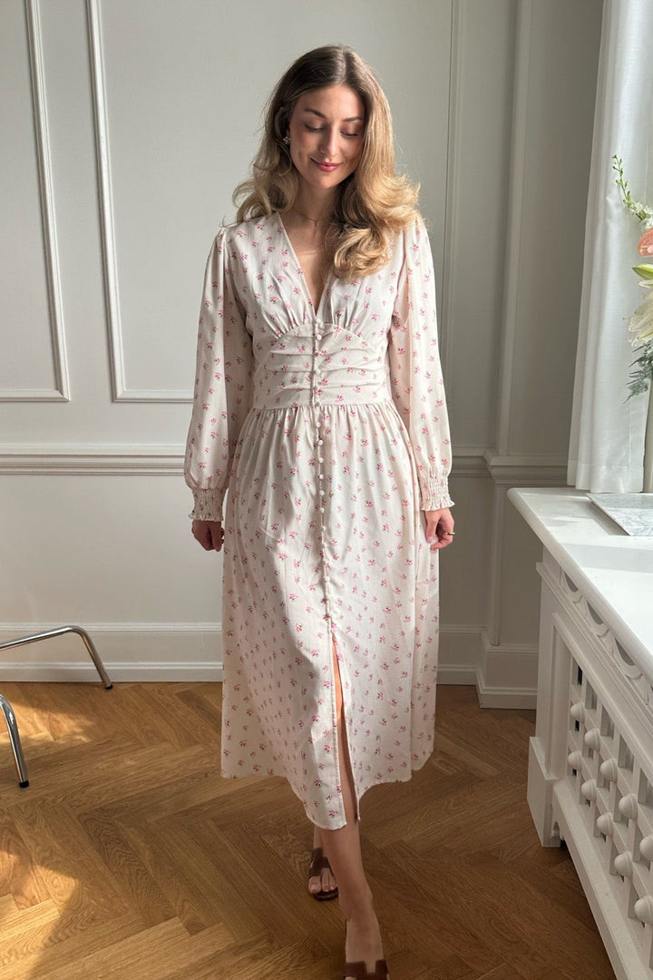 Long Adel Dress Beige | Kjoler | Smuk - Dameklær på nett