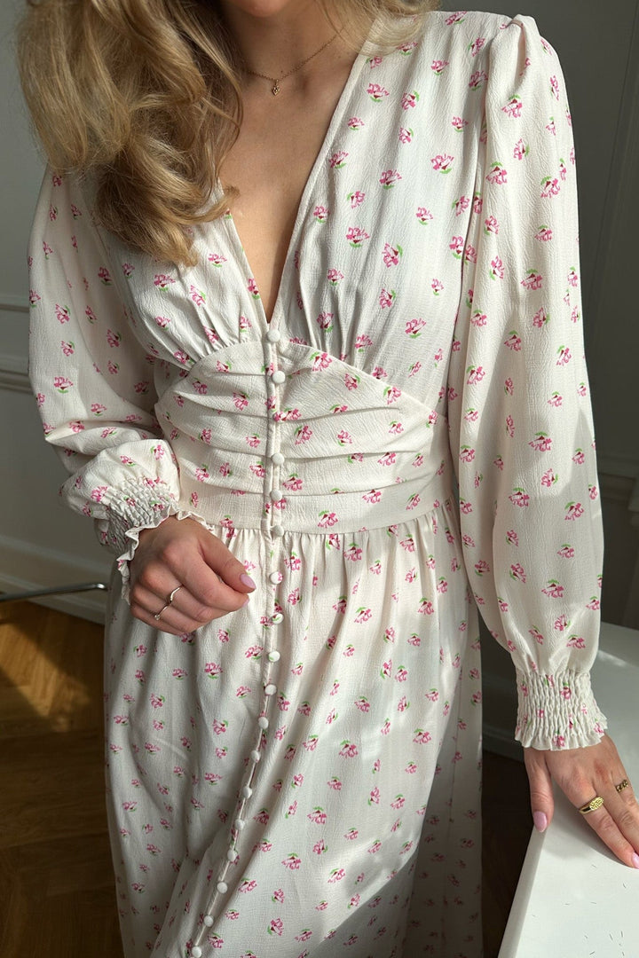 Long Adel Dress Beige | Kjoler | Smuk - Dameklær på nett
