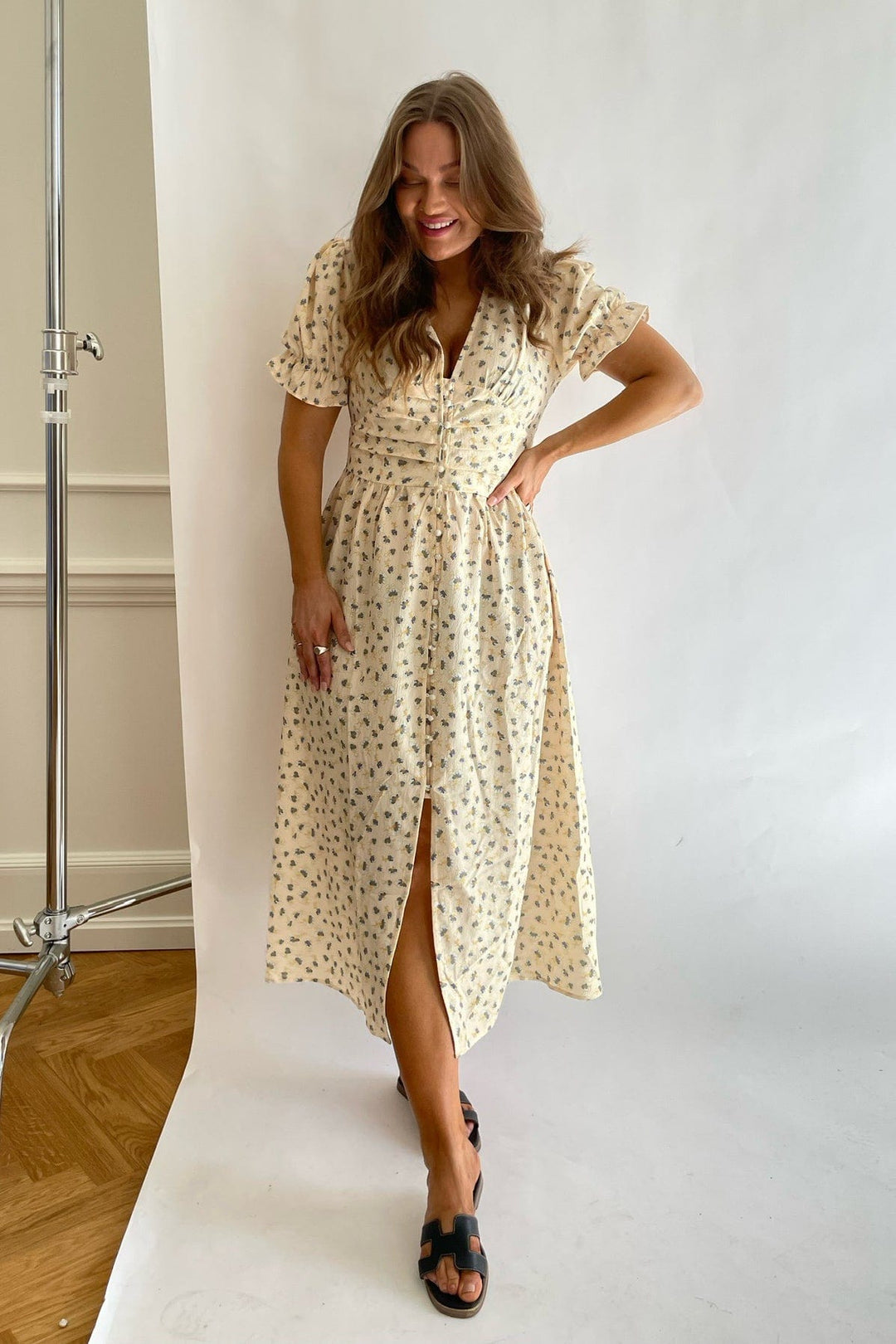 Long Adel Ss Dress Sun Flower | Kjoler | Smuk - Dameklær på nett