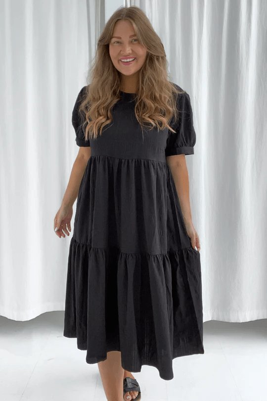 Long Vilma Dress - Black | Kjoler | Smuk - Dameklær på nett