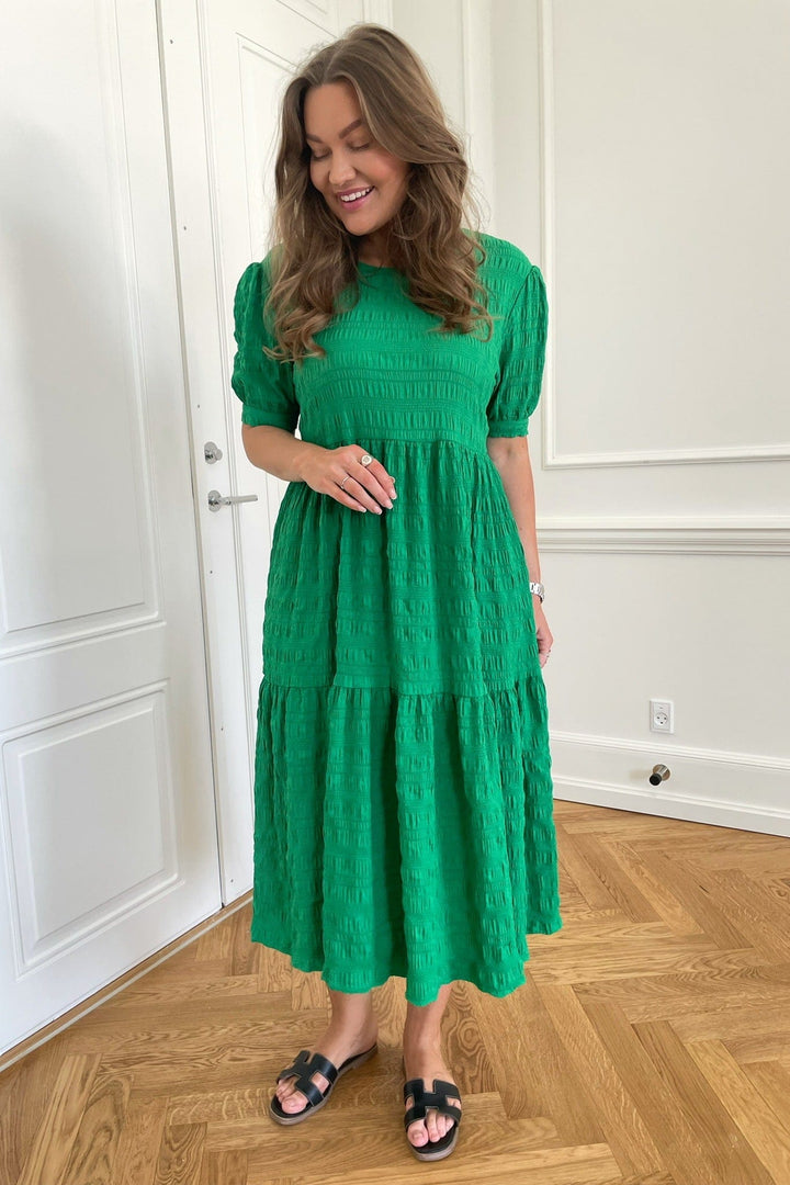 Long Vilma Dress - Jolly Green | Kjoler | Smuk - Dameklær på nett