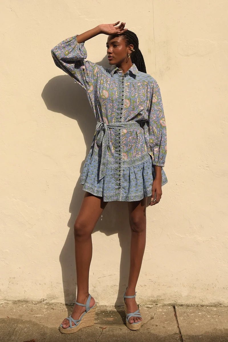 Lorena Dress Blue | Kjoler | Smuk - Dameklær på nett