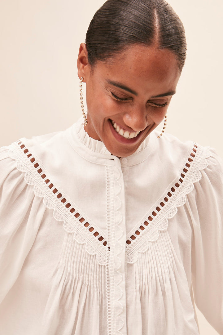 Love Blouse Blanc Casse | Skjorter og bluser | Smuk - Dameklær på nett