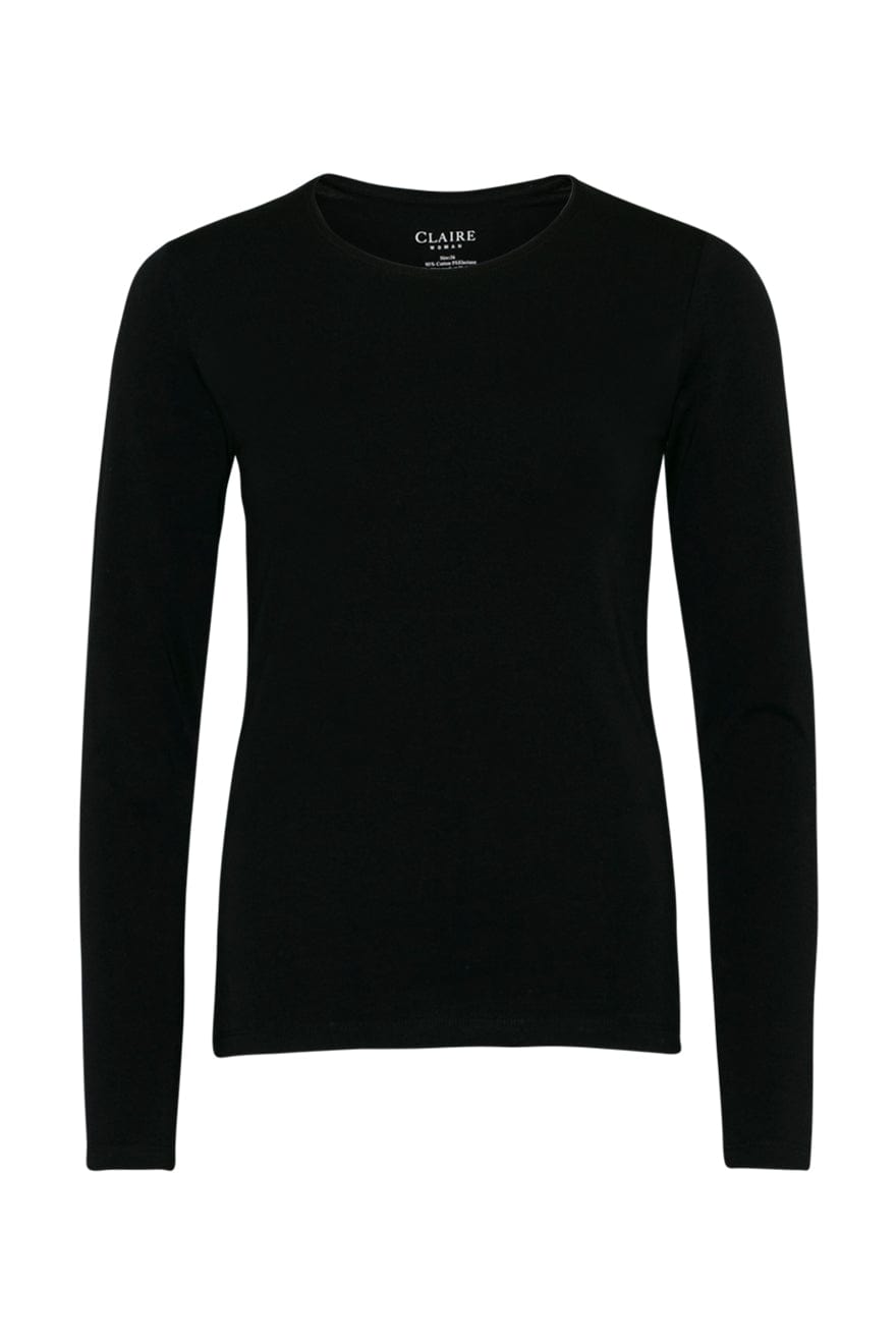 L/S cotton o-neck side logo | Topper | Smuk - Dameklær på nett