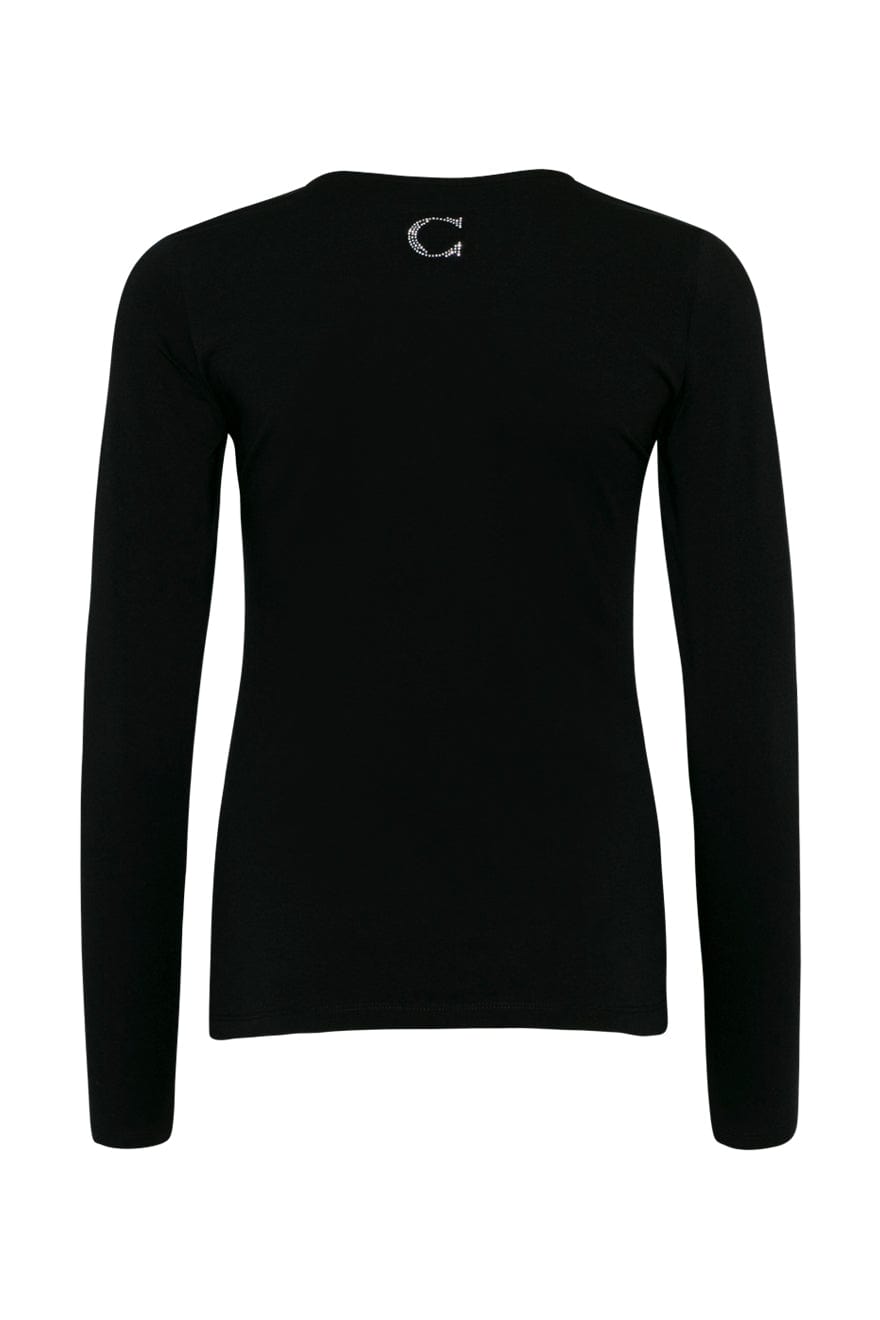 L/S cotton o-neck side logo | Topper | Smuk - Dameklær på nett