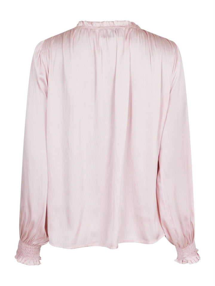 Lucie Satin Blouse Powder | Skjorter og bluser | Smuk - Dameklær på nett