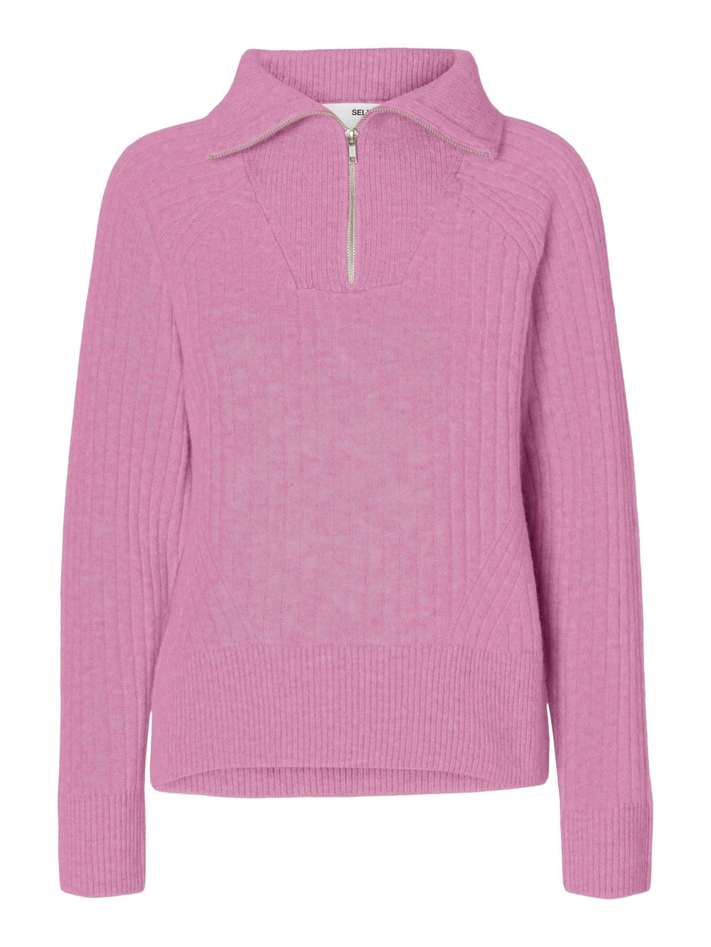 Lulu Mika Half Zip Ls Knit Moonlite Mauve Melange | Genser | Smuk - Dameklær på nett