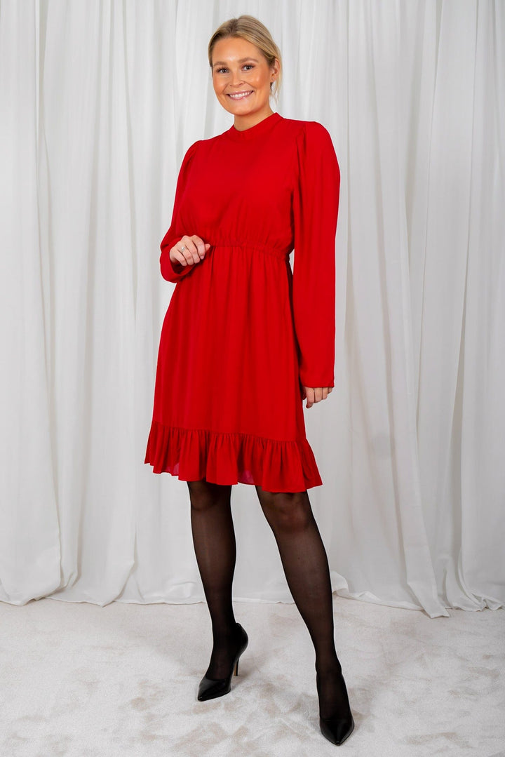 Madeleina Dress Red | Kjoler | Smuk - Dameklær på nett
