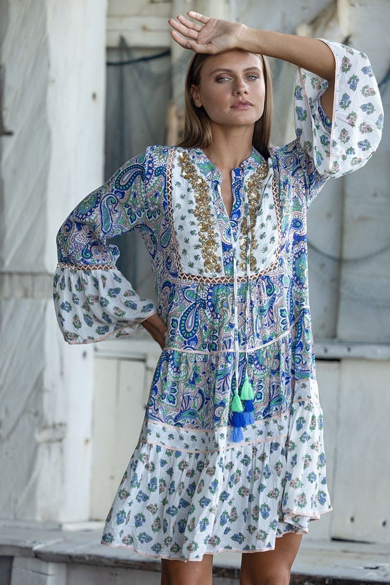 Maelle Dress Blue | Kjoler | Smuk - Dameklær på nett