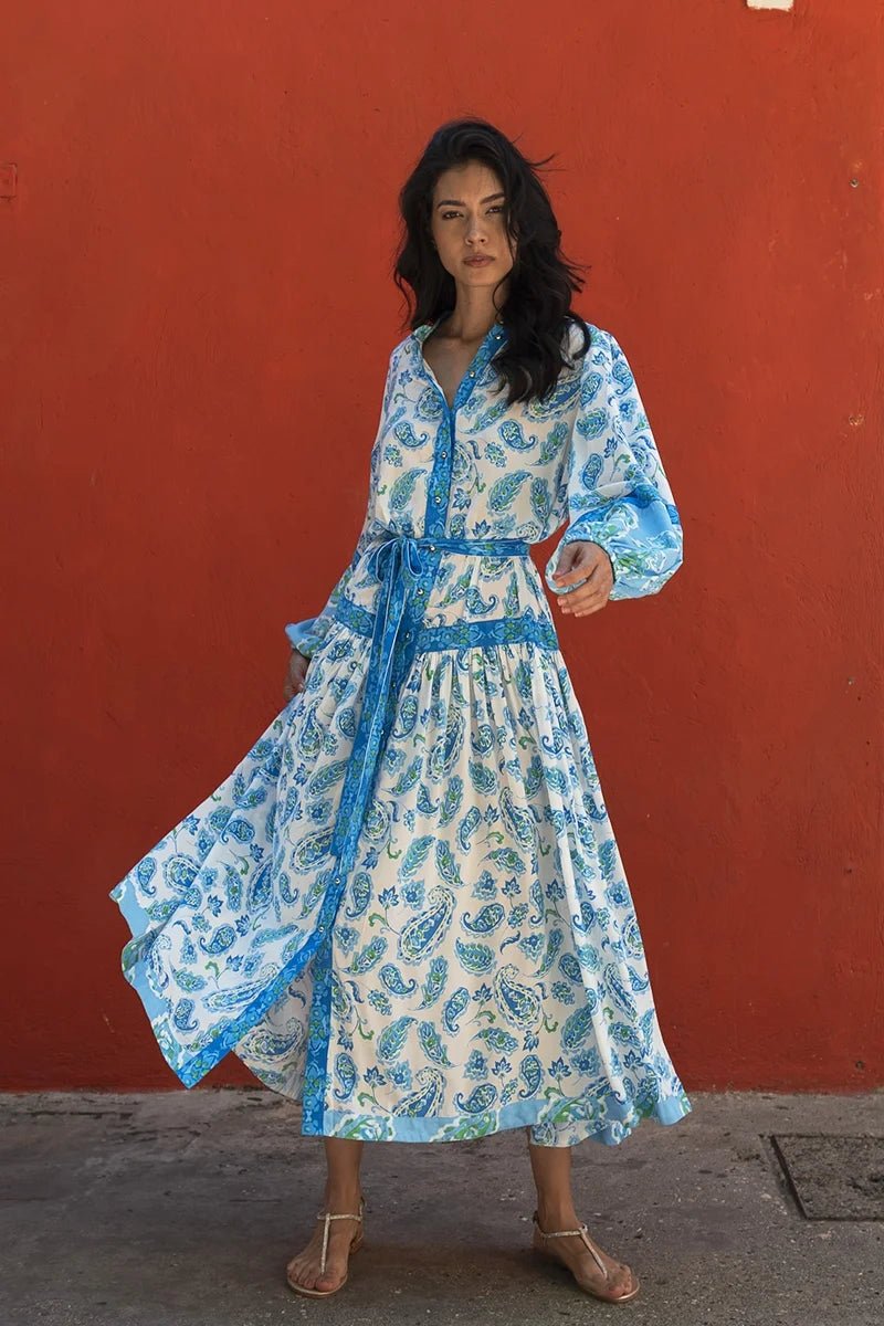 Malia Dress Blue | Kjoler | Smuk - Dameklær på nett