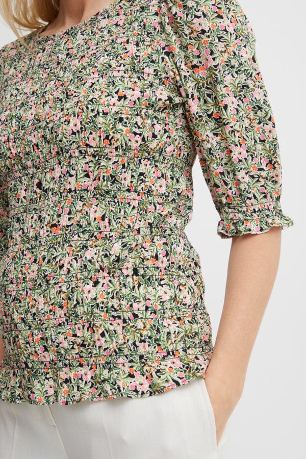 Malu Bl 1 Camellia Rose Mix Aop A | Skjorter og bluser | Smuk - Dameklær på nett