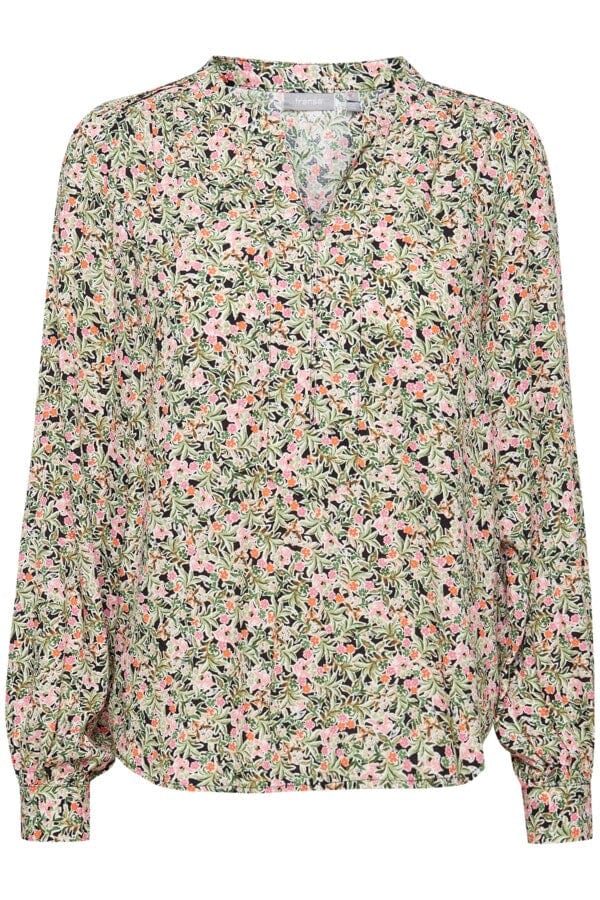 Malu Bl 2 Camellia Rose Mix Aop A | Skjorter og bluser | Smuk - Dameklær på nett