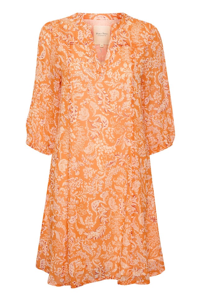 Mandarin Orange Botanical Botellepw Dress | Kjoler | Smuk - Dameklær på nett