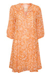 Mandarin Orange Botanical Botellepw Dress