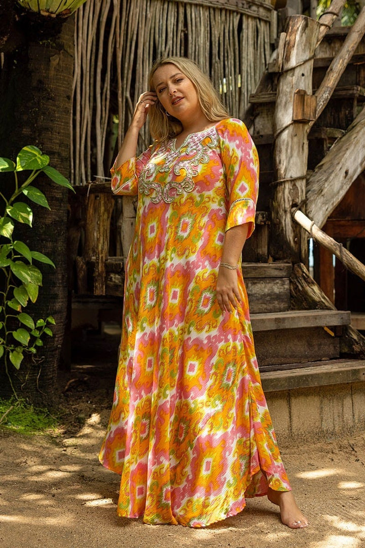 Marga Dress Curved Orange | Kjoler | Smuk - Dameklær på nett