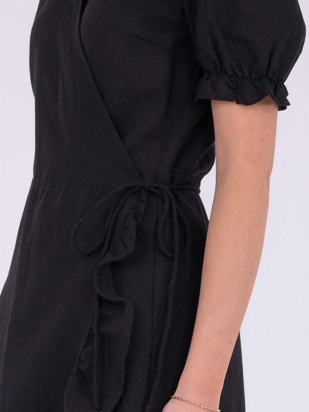 Marietta Linen Dress Black | Kjoler | Smuk - Dameklær på nett