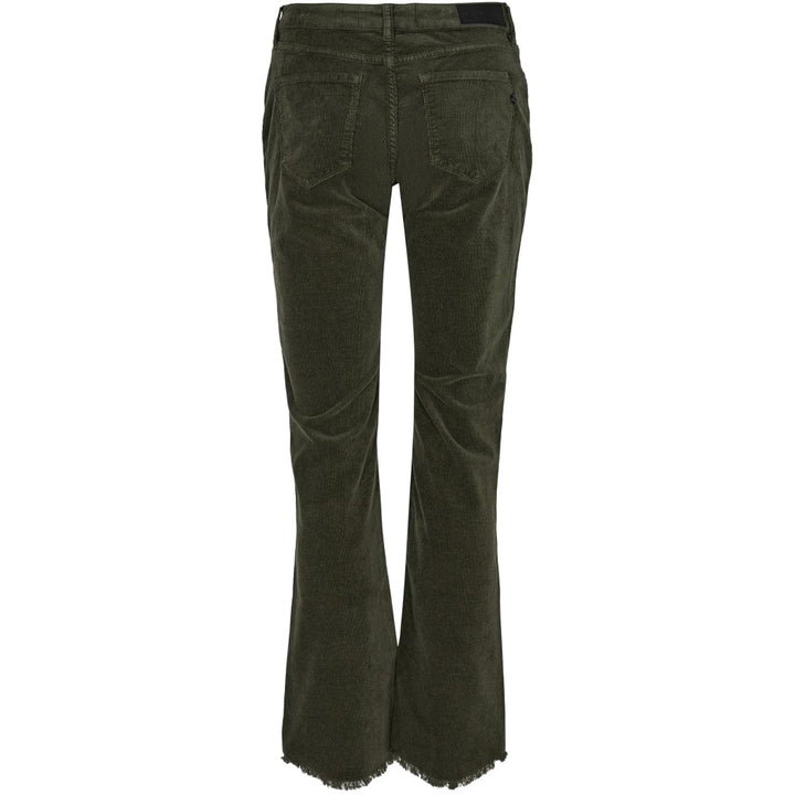 Marija Flare Babycord Combat Green | Bukser | Smuk - Dameklær på nett
