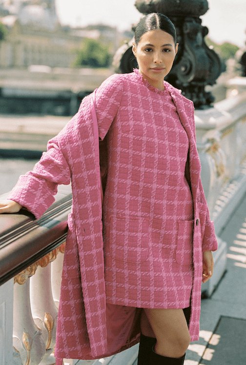 Marlow Coat Pink Boucle | Yttertøy | Smuk - Dameklær på nett