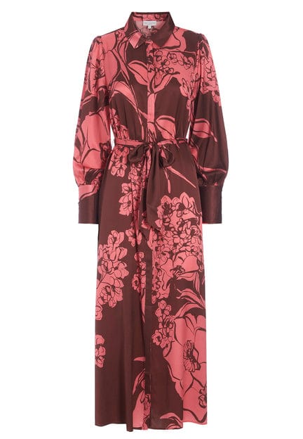 Micha Dress Big Floral Raspberry | Kjoler | Smuk - Dameklær på nett