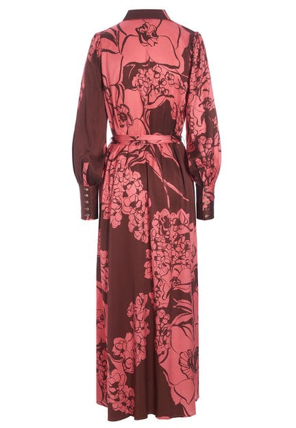Micha Dress Big Floral Raspberry | Kjoler | Smuk - Dameklær på nett