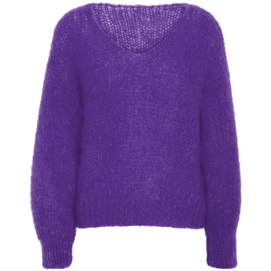Milana Ls Mohair Knit Deep Purple | Genser | Smuk - Dameklær på nett