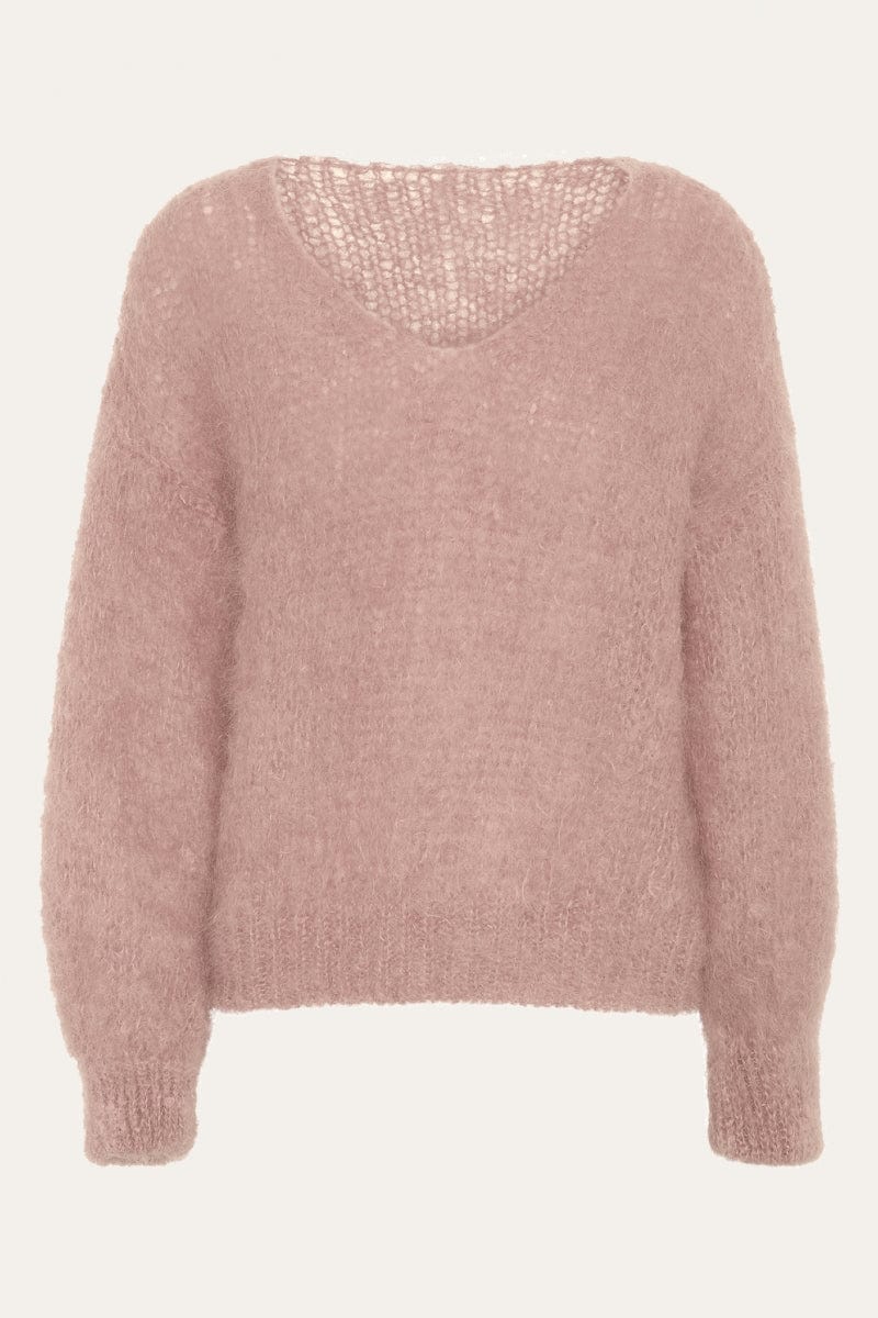 Milana Ls Mohair Knit Light Pink | Genser | Smuk - Dameklær på nett