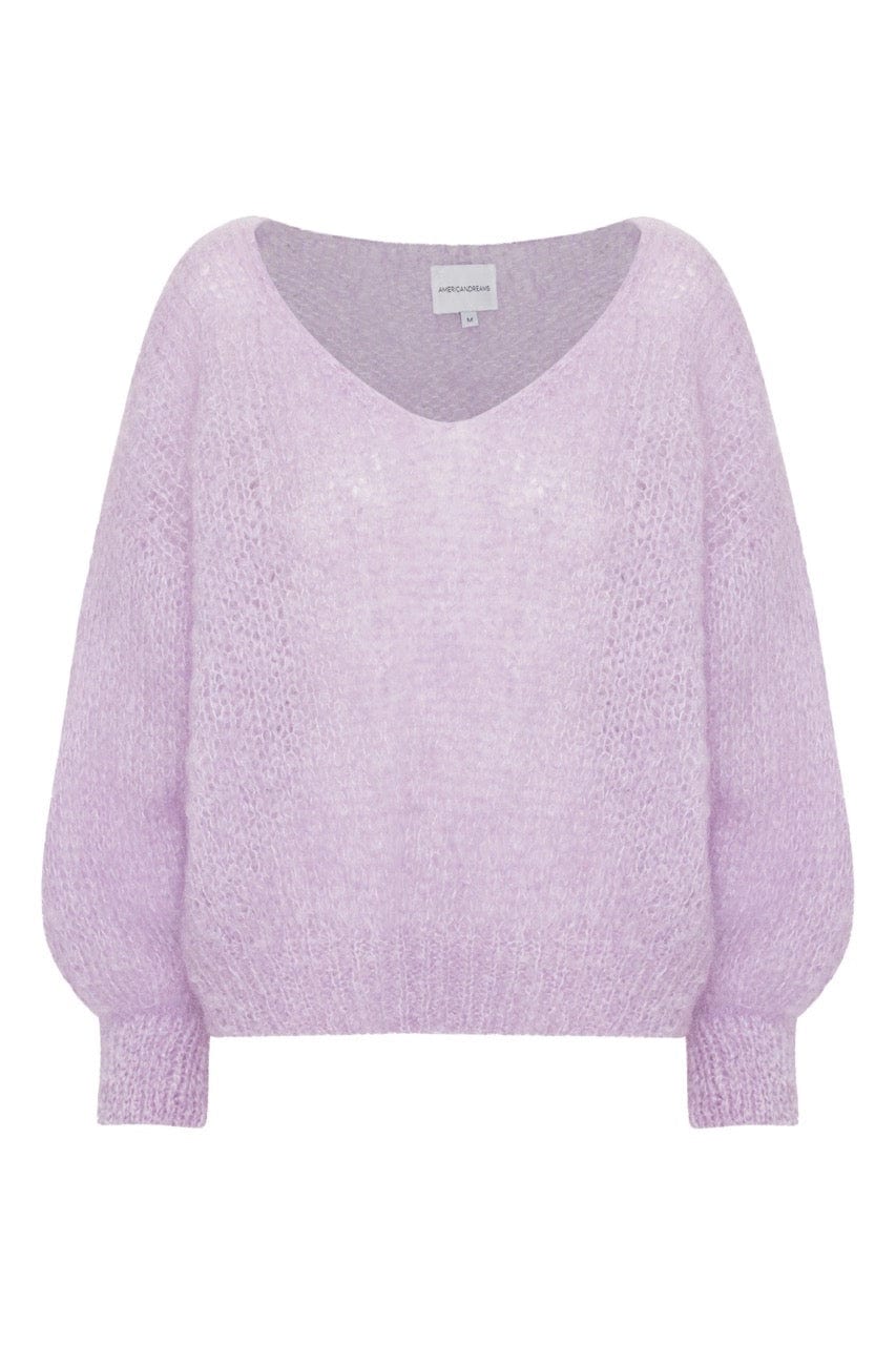 Milana Ls Mohair Knit Light Purple | Genser | Smuk - Dameklær på nett